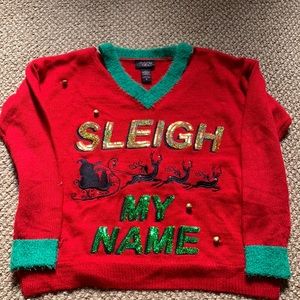 Destiny’s Child ugly Christmas sweater sleigh my name